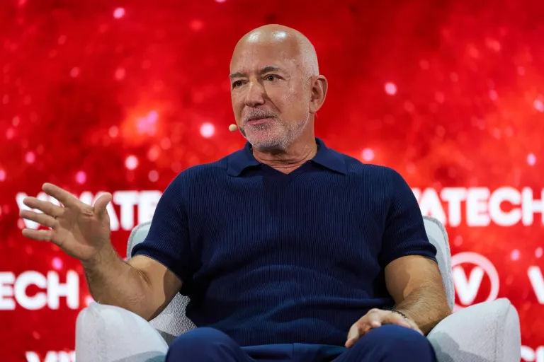 Jeff Bezos sees more jobs being created in the new economy, not less