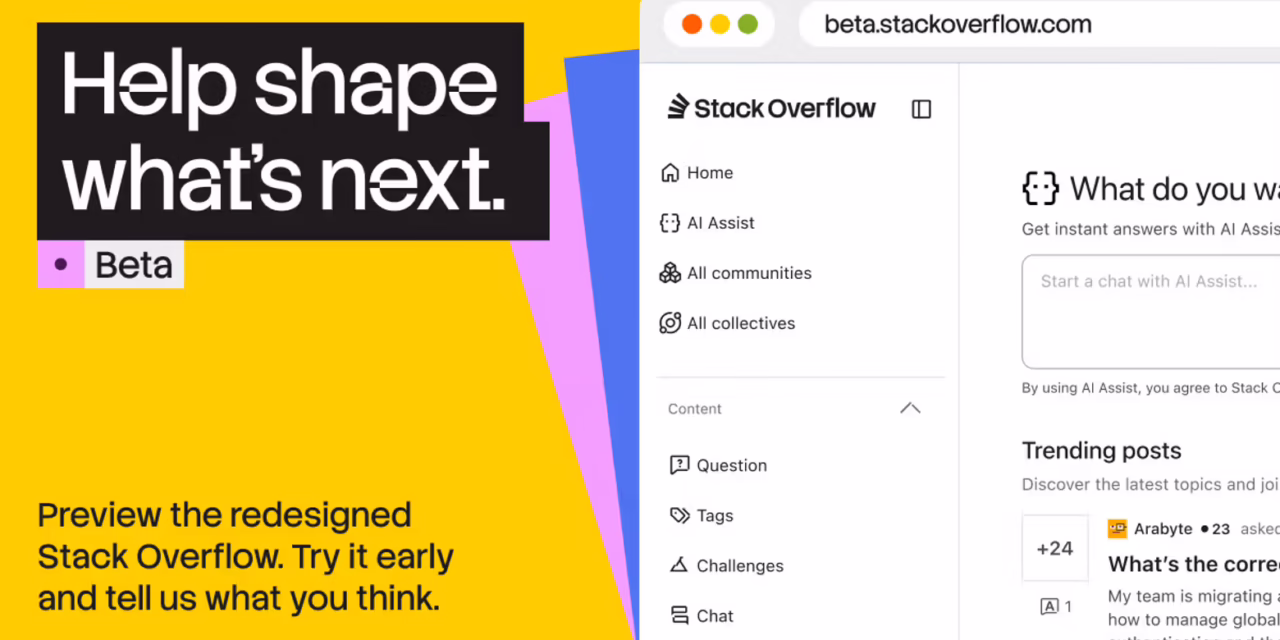 Stack Overflow Unveils Redesigned Beta Experience
